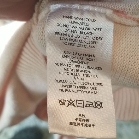 Anthropologie Cotton 7 Days A Week Peach Fuzz Tyedye Sweater Sz.M Long Sleeve - Picture 8 of 11